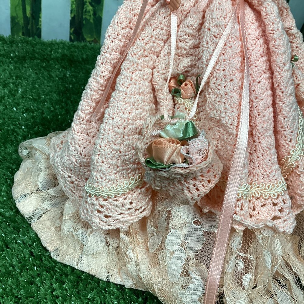 Hand Crochet Barbie Southern Belle Outfit Dress - Picture 5 of 13